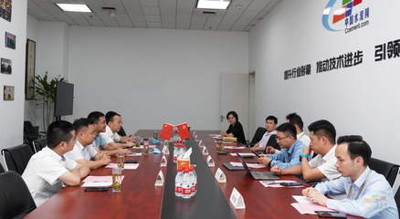 中建西部建設(shè)集采分公司黨總支書記、總經(jīng)理劉士紅一行到訪中國(guó)水泥網(wǎng)，深化行業(yè)合作與交流